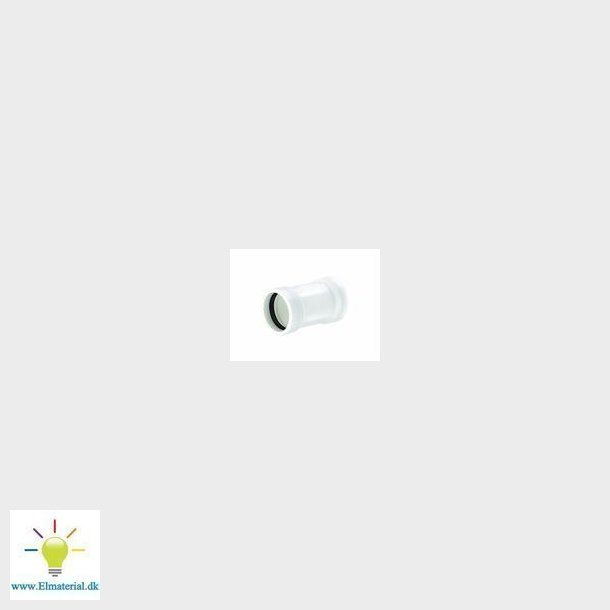 Wavin Pp40Mm  Dobbeltmuffe Hvid