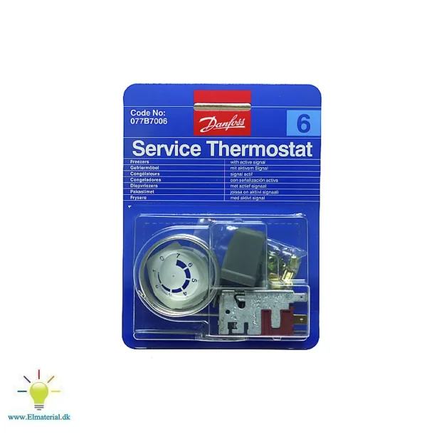 Servicetermostat nr. 6 med tilbehr - Danfoss 077b7006