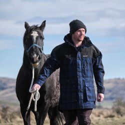 Heritage herrejakke - bl/sort