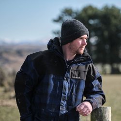 Heritage herrejakke - bl/sort