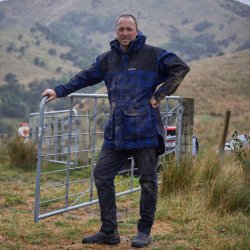 Heritage herrejakke - bl/sort