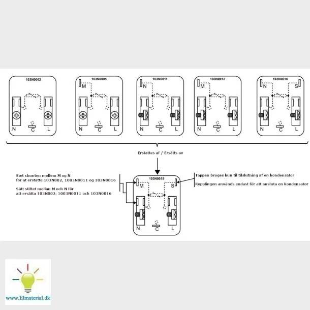 Startrel 103N0015 med S-klemme
