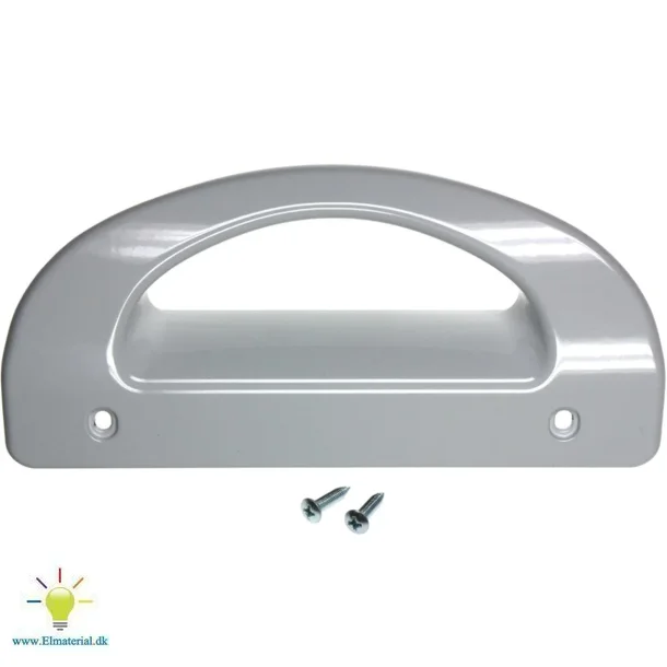 Drgreb hvid metal med skruer