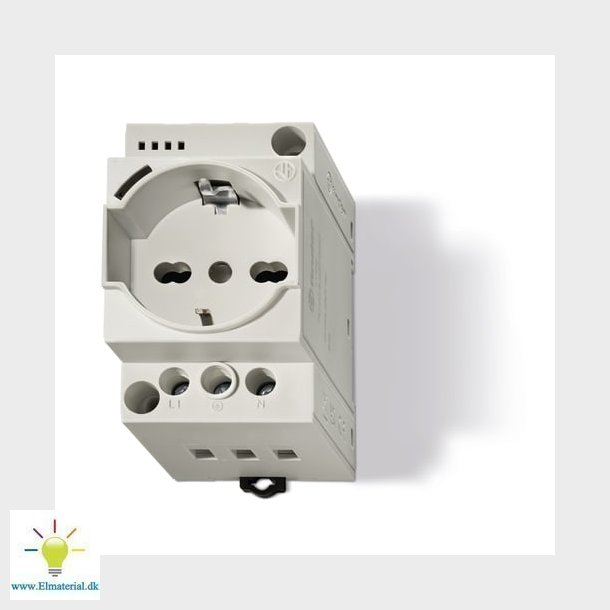 Stikdse Schuko M/Led T/Din
