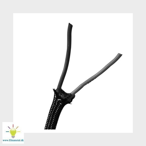 Ledning Vdh 2X0,75 Sort S100