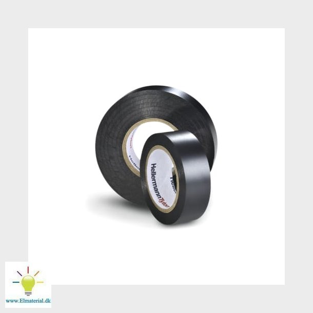 HelaTape Flex 2000+ 38 mm x 20 m, elektrisk vinyltape, sort