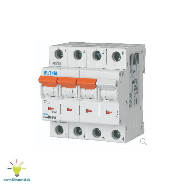 Automatsikring 63A 3P+N C 4M 6Ka