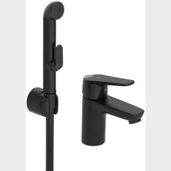 Vega Tv�ttst�llsblandare Matt Svart Med Dusch