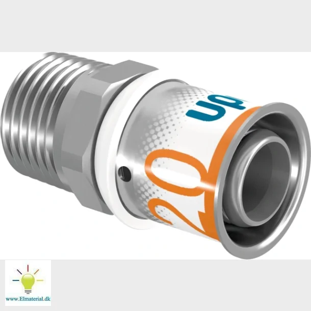 Pres Kobling M/Nippel 20X1/2"