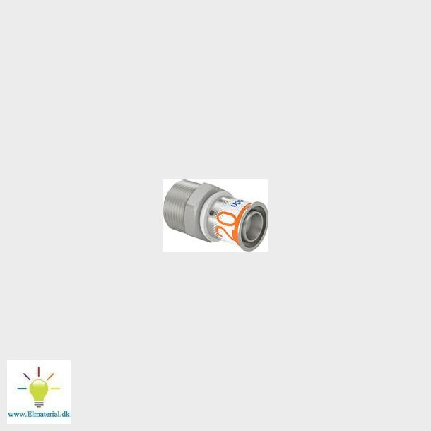 Pres Kobling M/Nippel 20X3/4"