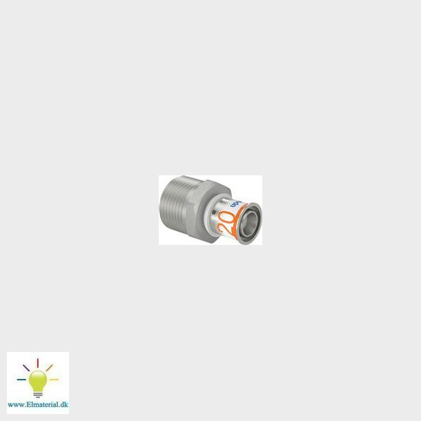 Pres Kobling M/Nippel 20X1"