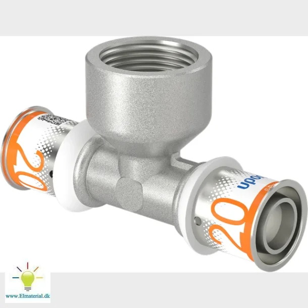 Pres Tee Reduceret M/Muffe 20X3/4"