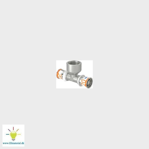 Pres Tee Reduceret M/Muffe 20X3/4"