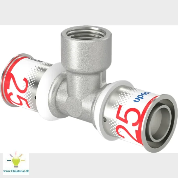 Pres Tee Reduceret M/Muffe 25X1/2"