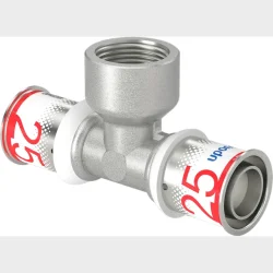 Pres Tee Reduceret M/Muffe 25X3/4"