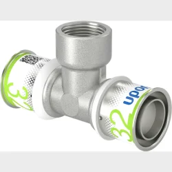 Pres Tee Reduceret M/Muffe 32X3/4"