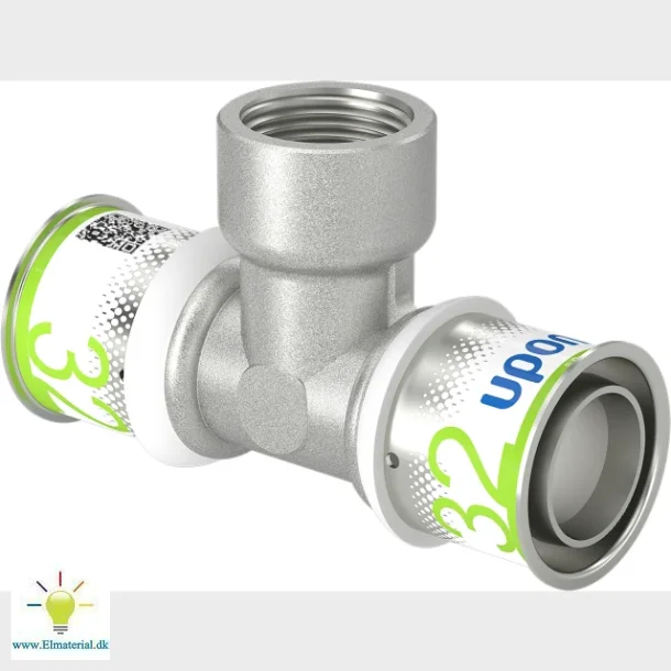 Pres Tee Reduceret M/Muffe 32X3/4"