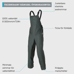 Technidairy Bib Overbukser - Grn