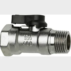 Ta 400 1/2" Kulventil svart hylsa/nippel