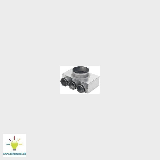 Vgboks Pvwu100 T/Ventil M/2 Afgange 63