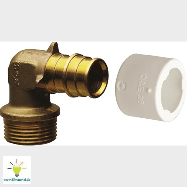 Q&E Vinkelnp. 3/4-18Mm T/Pex