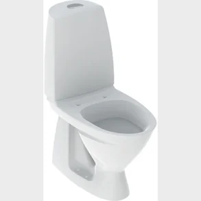 Skylttoalett med stngt S-ls