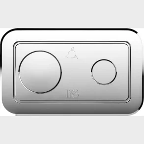 Spira/Spira Art Tryckknapp Blank krom