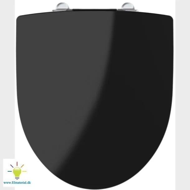 Spira Toalettsits Soft Close Svart