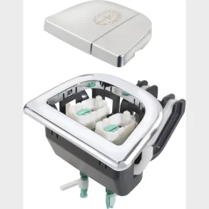 Nautic Duo Chrome tryckknapp komplett