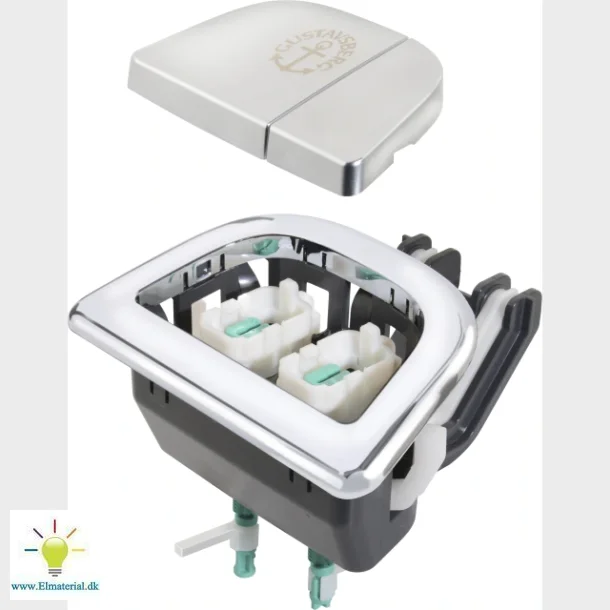 Nautic Duo Krom Trykknap Komplet
