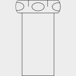 Telesk.Rr Pp Hvid 32X1 1/4X200.