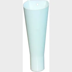 Afl.Tragt Pp Indstik Hvid 32Mm