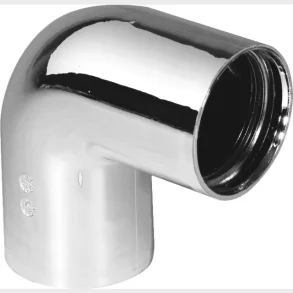 Vinkel 90 grader 32 mm Insats Krom Sid