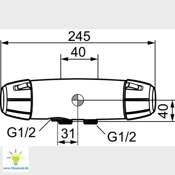 Fmm 9000E Termostatarmatur 40 C/C