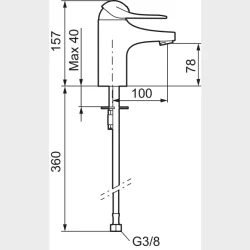 9000E Ii  Hndvaskarmatur U/Bv