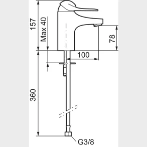 9000E Ii  H�ndvaskarmatur U/Bv