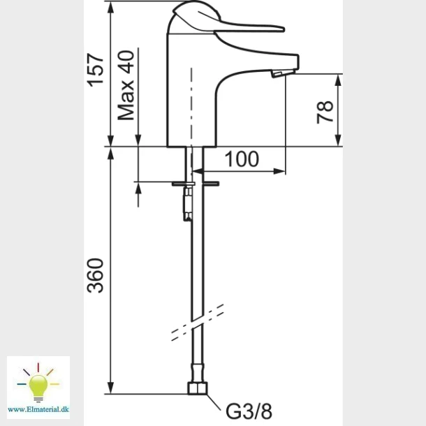 9000E Ii  Hndvaskarmatur U/Bv