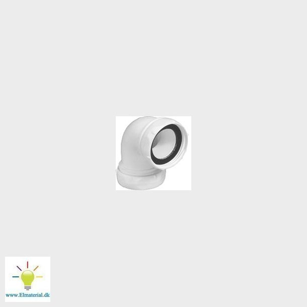 Vinkelkobling M/Oml. Hvid 90Gr 32X1 1/2