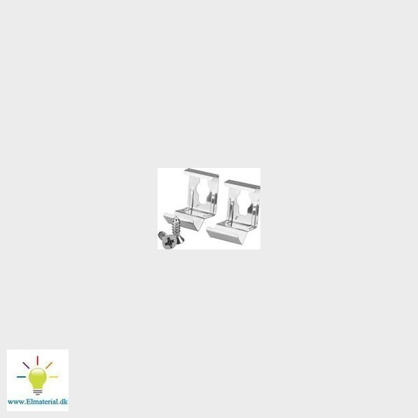 Profil Clips 45&deg; Rustfri 2 Stk