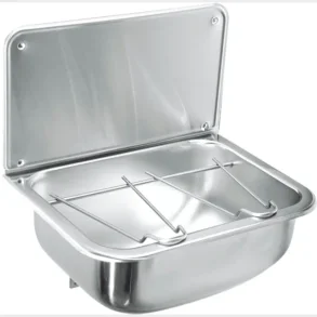 Diskb�nk med v�ggpanel & avlopp