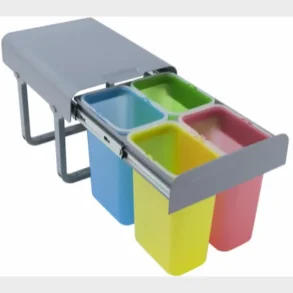 Affaldsbeholder Skinne 4 X 8 L Spande