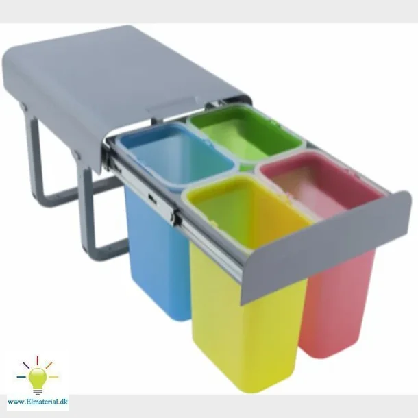 Affaldsbeholder Skinne 4 X 8 L Spande