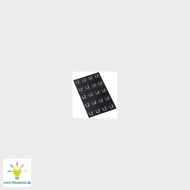 Mrke 16Mm L2 Hvid P Sort