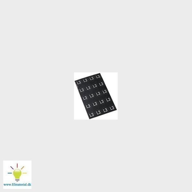 Mrke 16Mm L3 Hvid P Sort