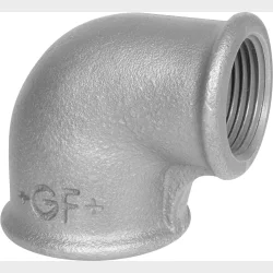 +Gf+ Vinkel Svart Mf/Mf 90Gr 1 1/2X1