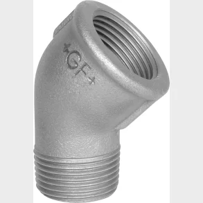 +Gf+ Vinkel Svart Mf/Np 45Gr 1