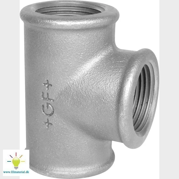 +Gf+ T-Piece Black 1 1/2