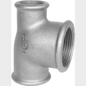 +Gf+ T-Piece Svart 1X1X3/4