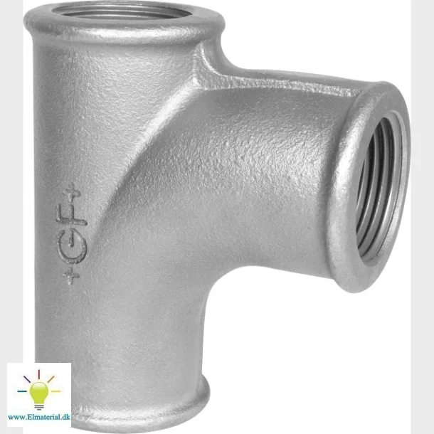 +Gf+ Power T-Piece Svart 3/4