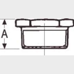 +Gf+ Nipple Sleeve Svart 2X1 1/4